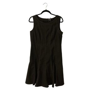 Harve Benard Elegant Gray Sleeveless Mini Dress